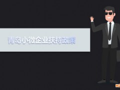 2021年青島小微企業(yè)扶持政策及稅收補(bǔ)貼政策