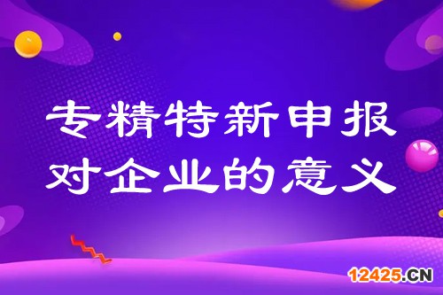 專精特新申報(bào)對(duì)企業(yè)的意義