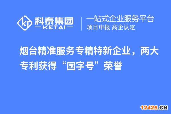 煙臺(tái)精準(zhǔn)服務(wù)專精特新企業(yè)，兩大專利獲得“國(guó)字號(hào)”榮譽(yù)