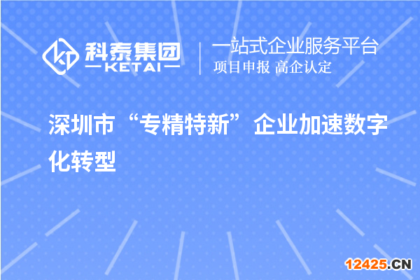 深圳市“專精特新”企業(yè)加速數(shù)字化轉(zhuǎn)型