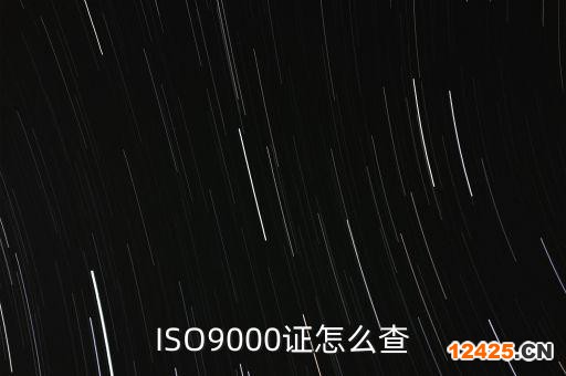 ISO9000證怎么查