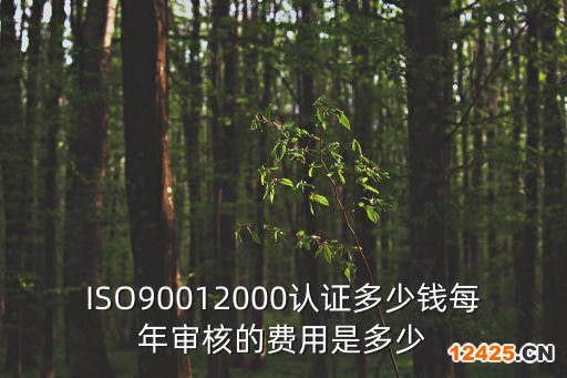 ISO90012000認(rèn)證多少錢(qián)每年審核的費(fèi)用是多少