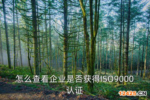 怎么查看企業(yè)是否獲得ISO9000認(rèn)證