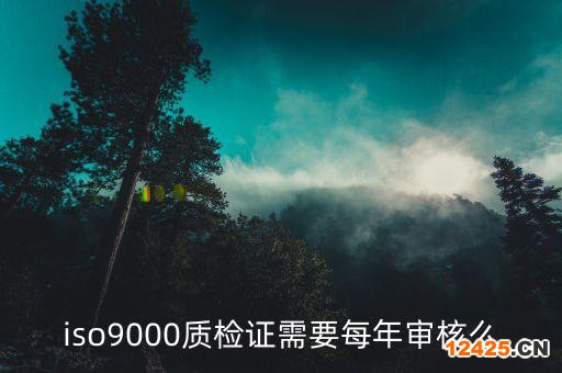 iso9000質(zhì)檢證需要每年審核么